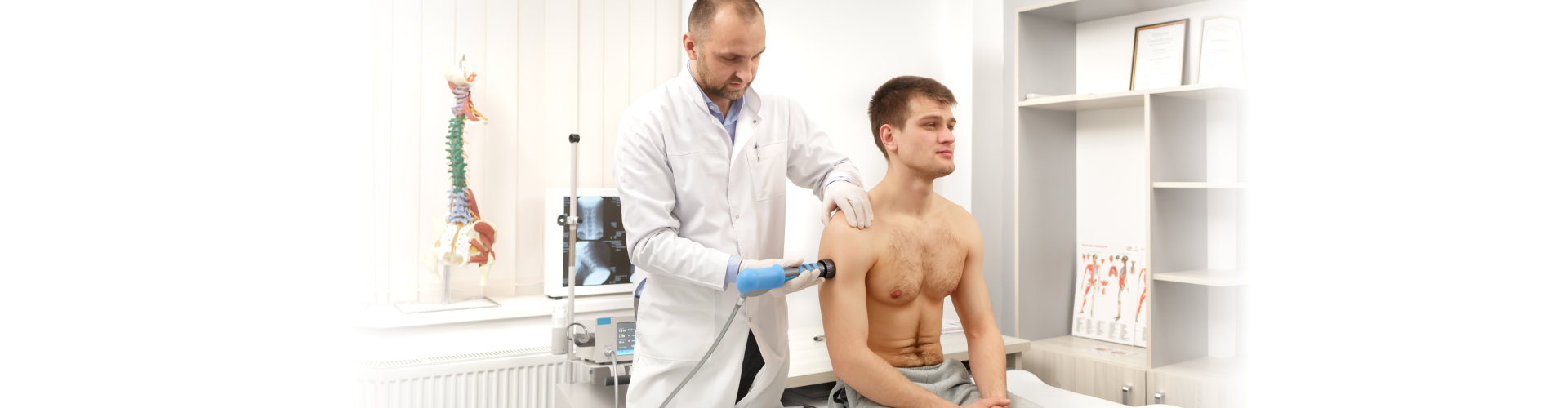 physical therapy for shoulder with shock waves